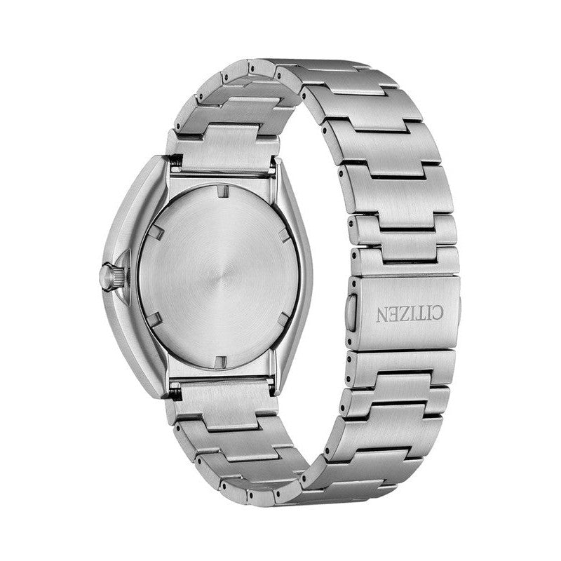 Citizen Eco-Drive Gents Stainless Steel Black Dial Watch