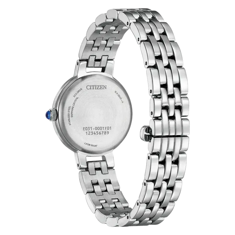 Citizen L Classic Women's Eco-Drive Stainless Steel Black Dial Watch