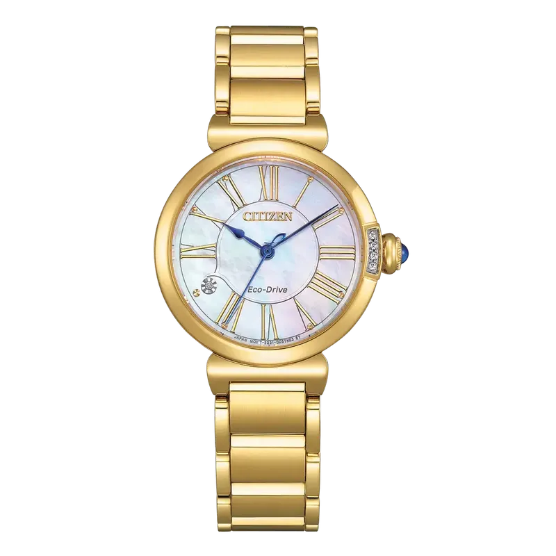 Citizen L May Bells Quartz Watch White Mother-of-Pearl Dial