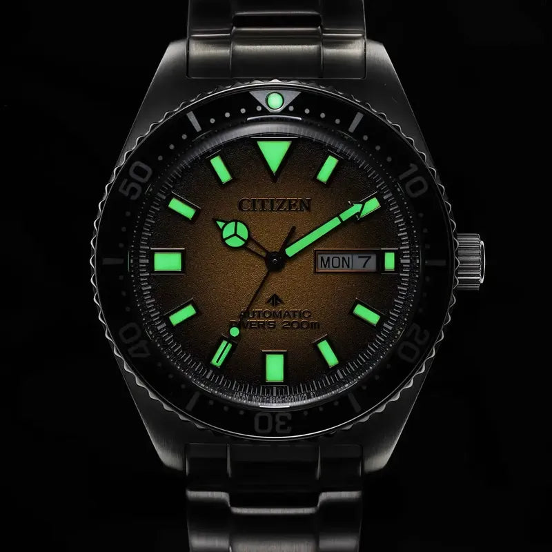 Citizen Promaster Diver Automatic Men's Stainless Steel Yellow Dial Watch