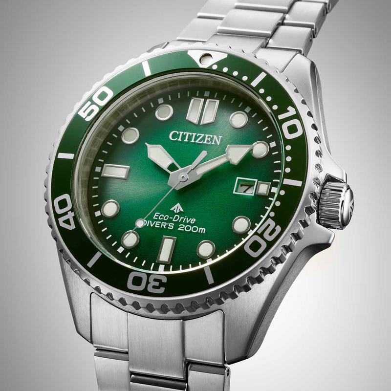 Citizen Promaster Eco-Drive Diver Green Dial Watch