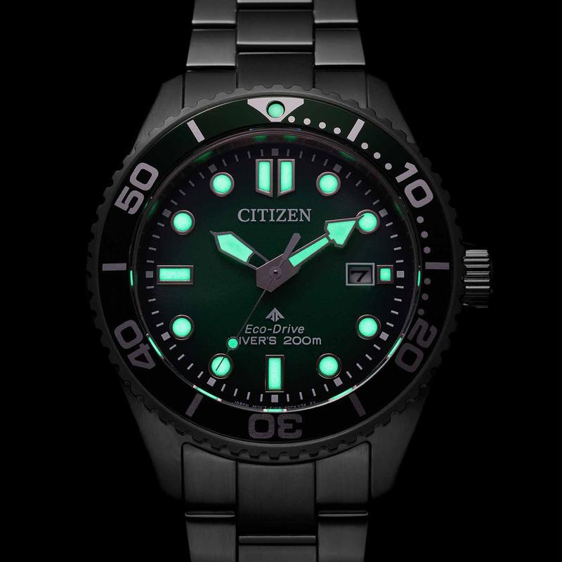 Citizen Promaster Eco-Drive Diver Green Dial Watch