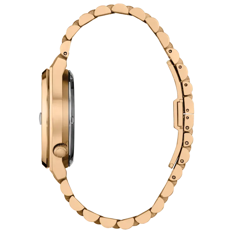 Citizen TSUYOSA 60 Automatic Rose Gold-Tone Blue Dial Stainless Steel Watch