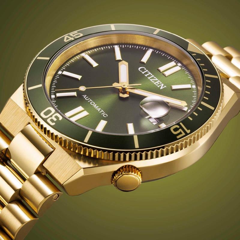 Citizen TSUYOSA Shore Automatic Gold-Tone Stainless Steel Green Dial