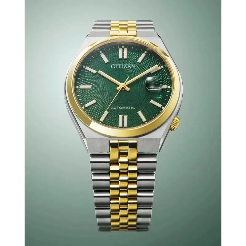 Citizen Tsuyosa 60 Green Dial Automatic Stainless-Steel Men's Watch
