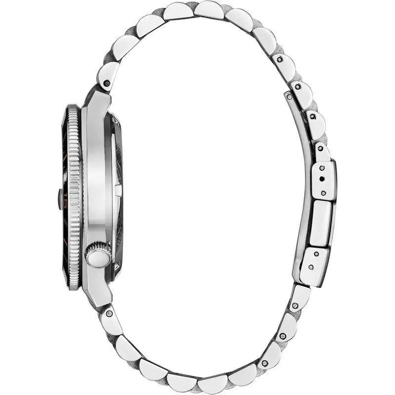Citizen Tsuyosa Shore Timeslip Men's Stainless Steel Black Dial Watch