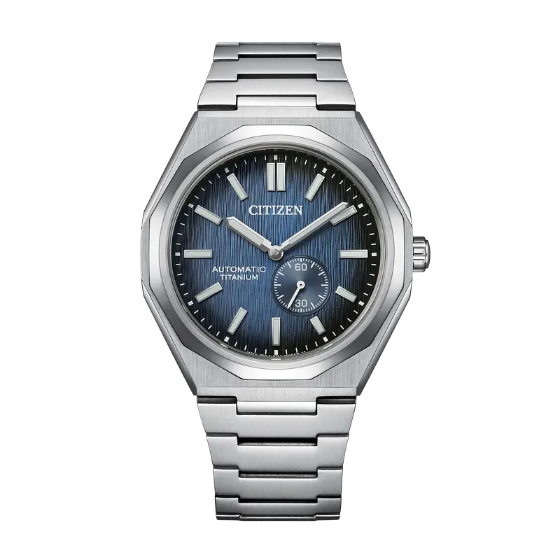 Citizen Zenshin 60 Automatic Blue Dial Super Titanium Men's Watch