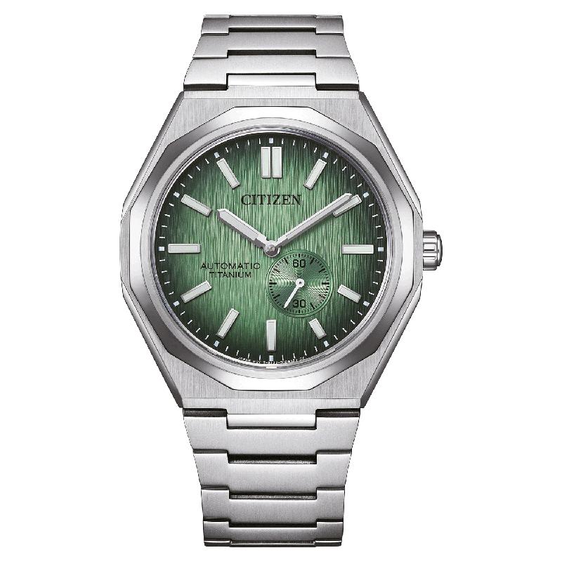 Citizen Zenshin 60 Super Titanium Automatic Men's Watch Green Dial