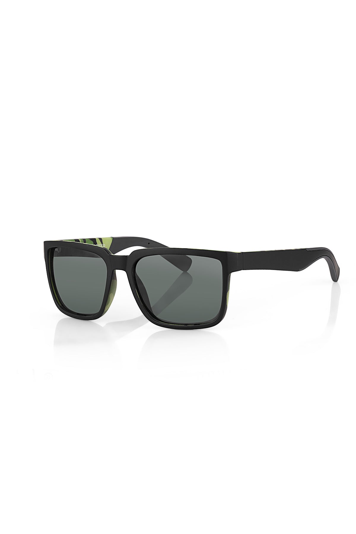 Daniel Klein Black Square Sunglasses - Smoke Grey Lenses