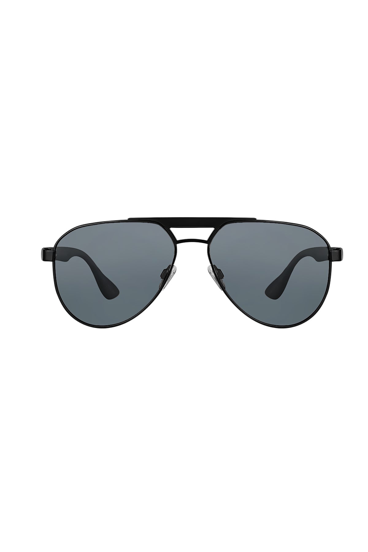 Daniel Klein Matte Black Aviator Sunglasses