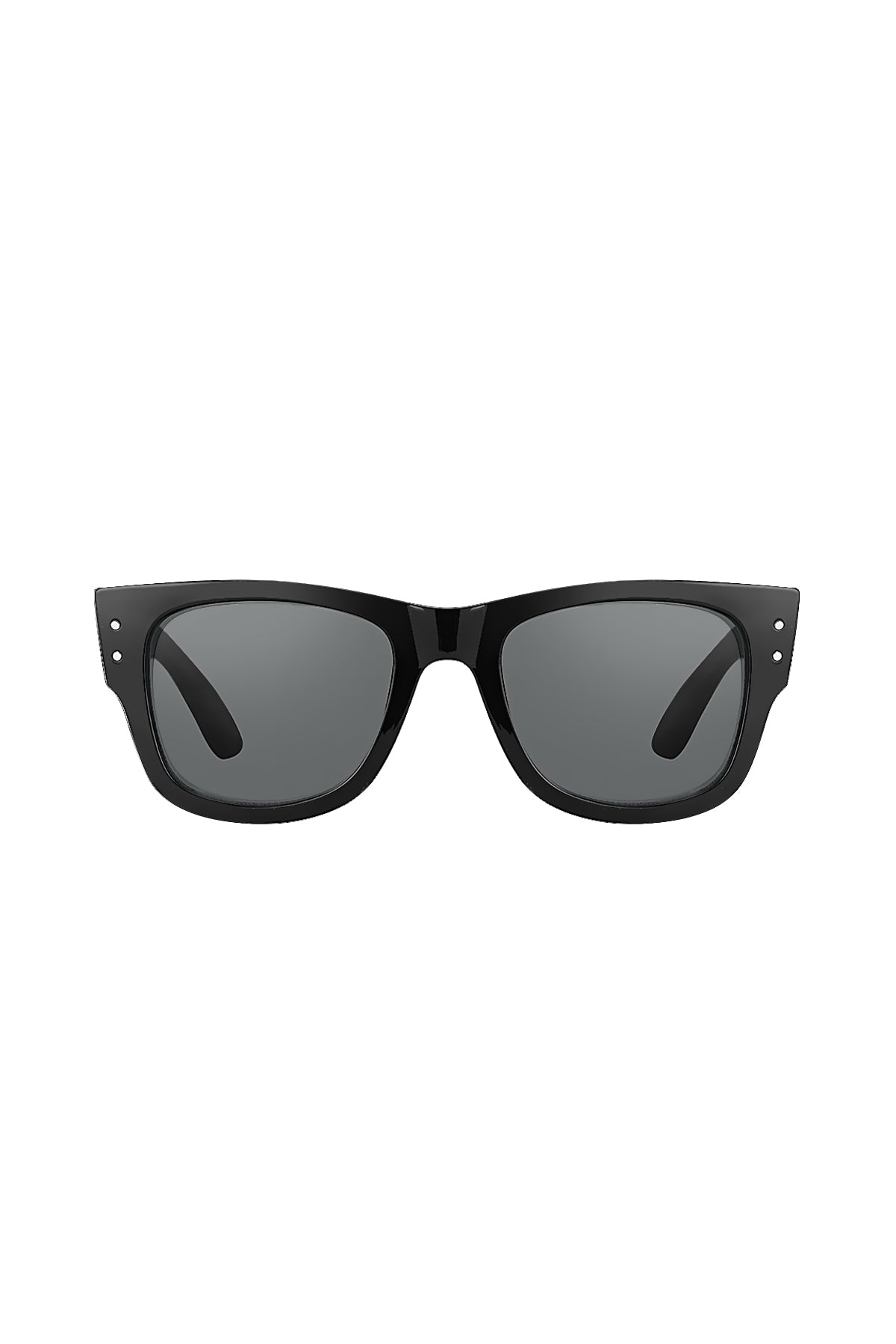 Daniel Klein Unisex Black Square Sunglasses with Grey Lenses
