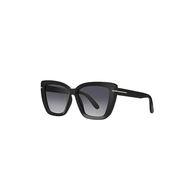 Daniel Klein Black Oversized Cat-Eye Sunglasses