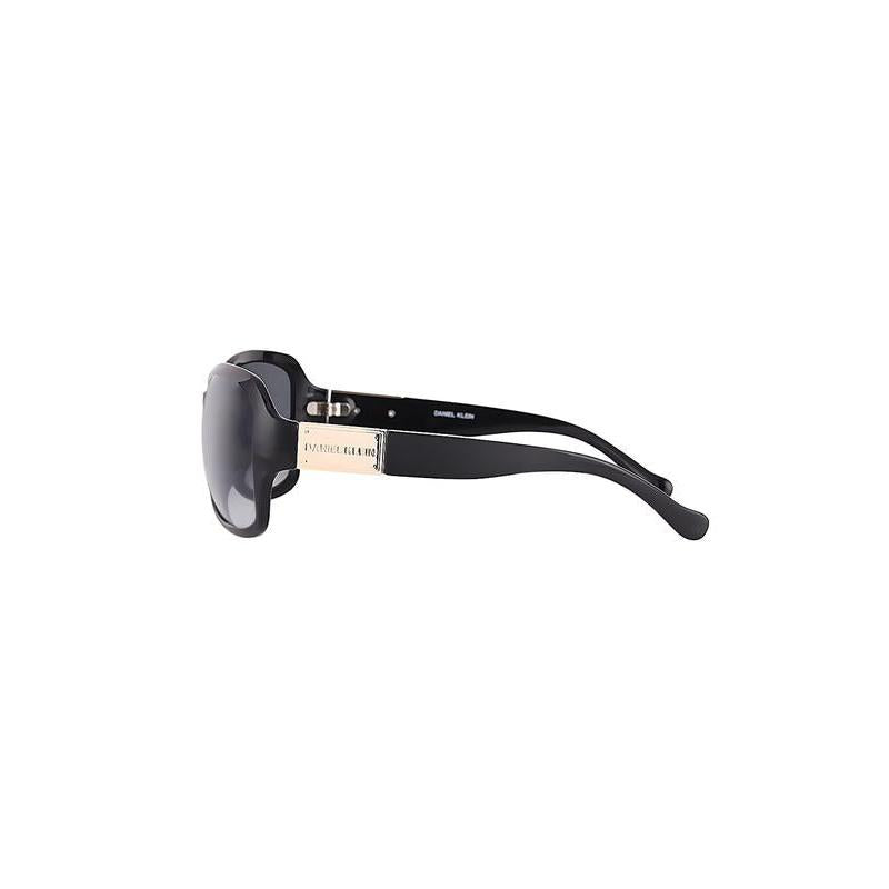 Daniel Klein Black Oversized Square Sunglasses