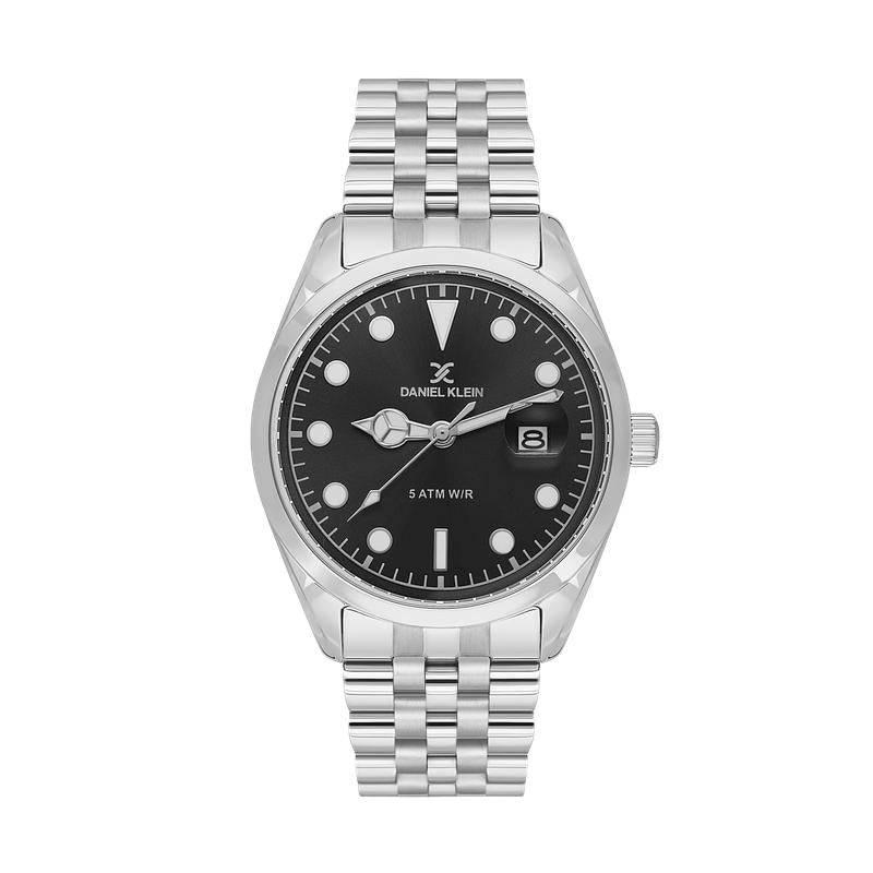 Daniel Klein Exclusive Black Dial 3 Hands-Date Watch