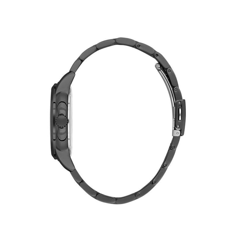 Daniel Klein IP Black, Blue Dial 3 Hands Watch