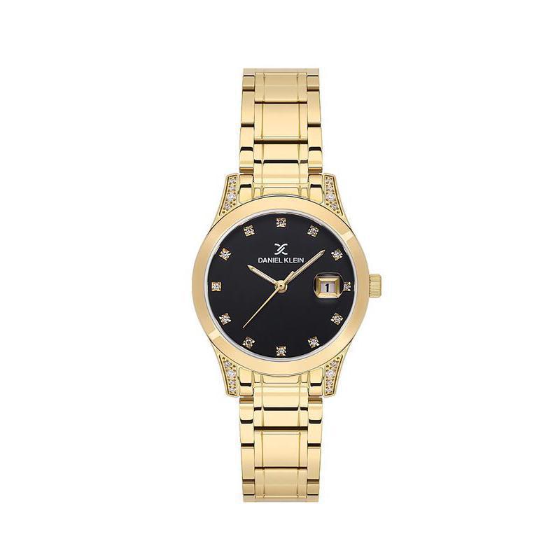 Daniel Klein Ladies 3 Hands Gold Watch