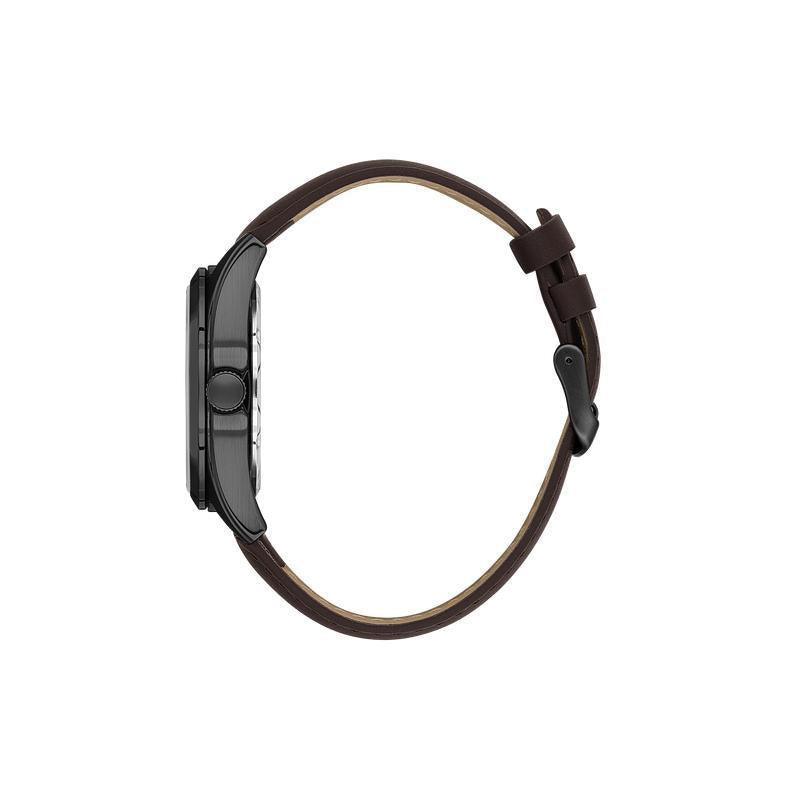 Daniel Klein Men’s Black Case Watch with Grey Textured Dial