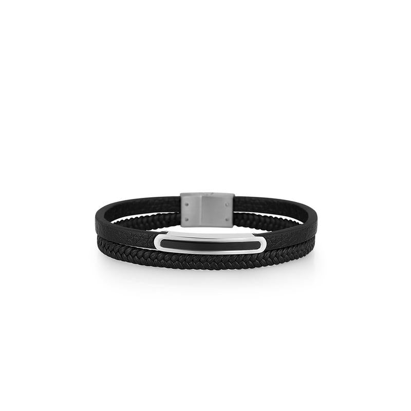 Daniel Klein DKJ.6.10023-2 Men's Leather Bracelet