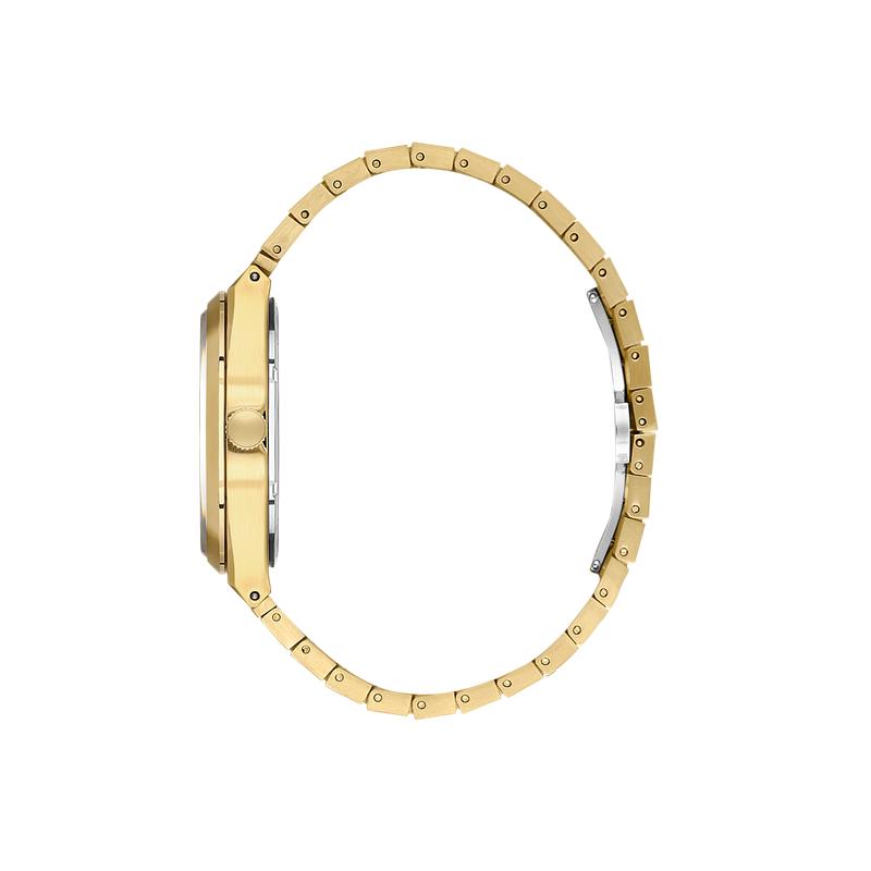 Daniel Klein Men’s Gold-Tone Stainless Steel Watch with Black Dial