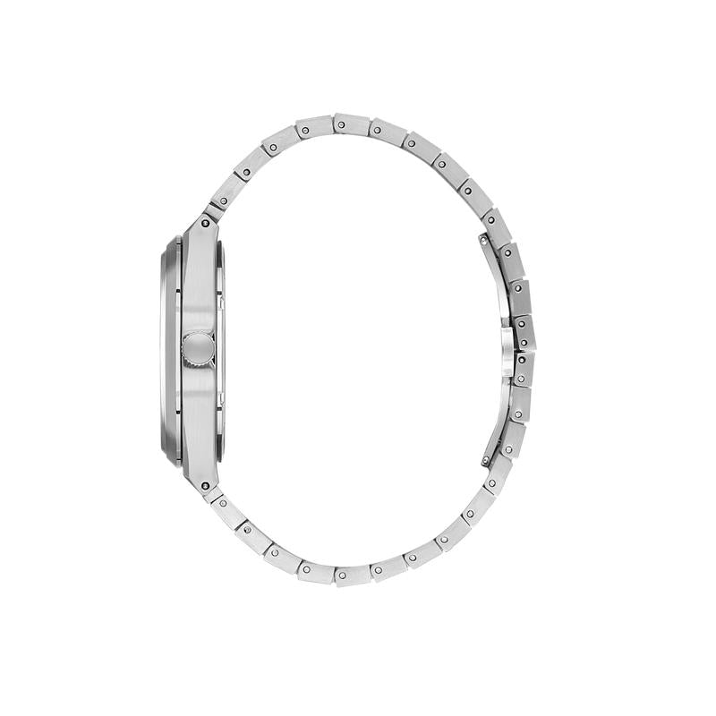 Daniel Klein Men’s Silver Stainless Steel Watch with Black Dial