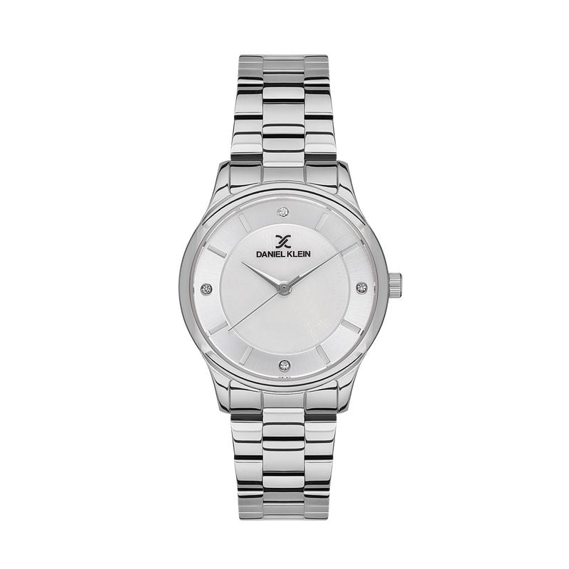 Daniel Klein Premium Silver Dial 3 Hands Watch