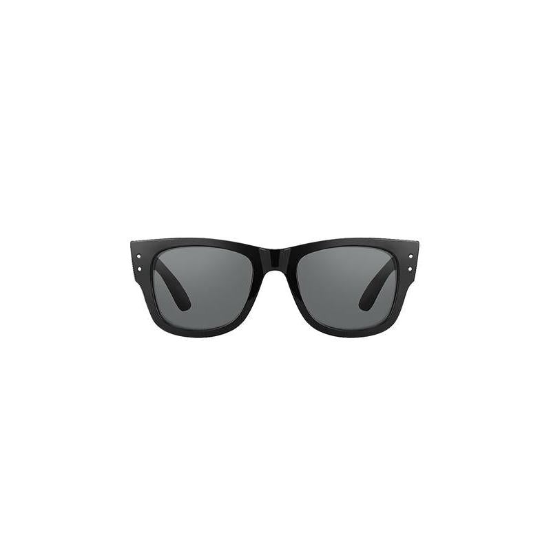 Daniel Klein Unisex Black Square Sunglasses with Grey Lenses