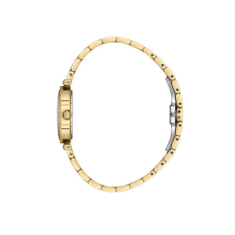 Daniel Klein Women’s Crystal-Set Gold-Tone Bracelet Watch