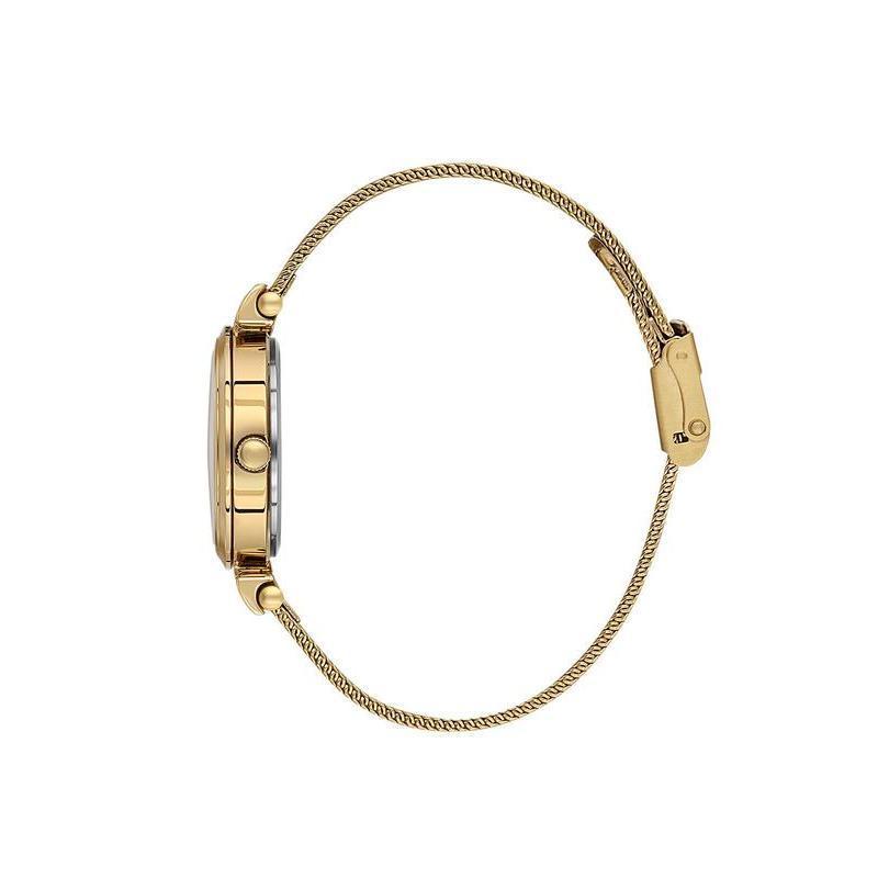 Daniel Klein Women’s Gold-Tone Mesh Bracelet Watch