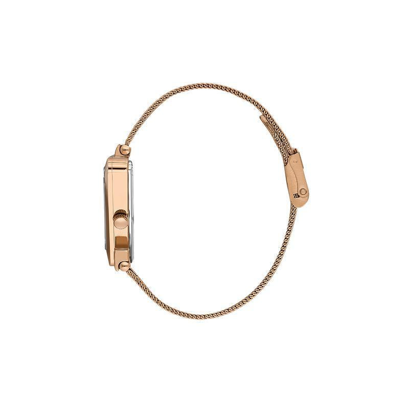 Daniel Klein Womenâs Rose Gold Mesh Strap Watch