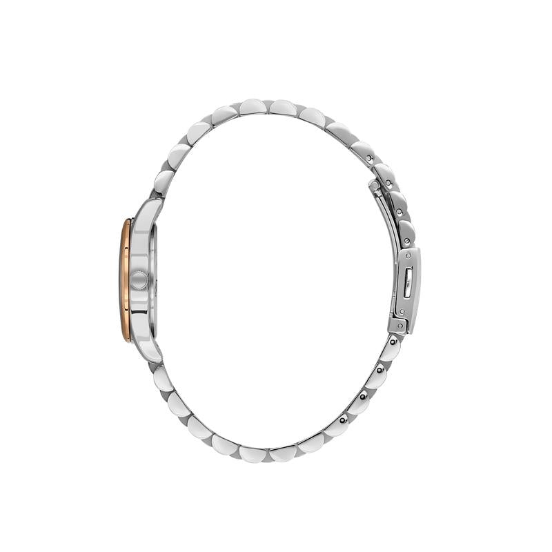 Daniel Klein Womenâs Silver & Rose Gold Two-Tone Watch