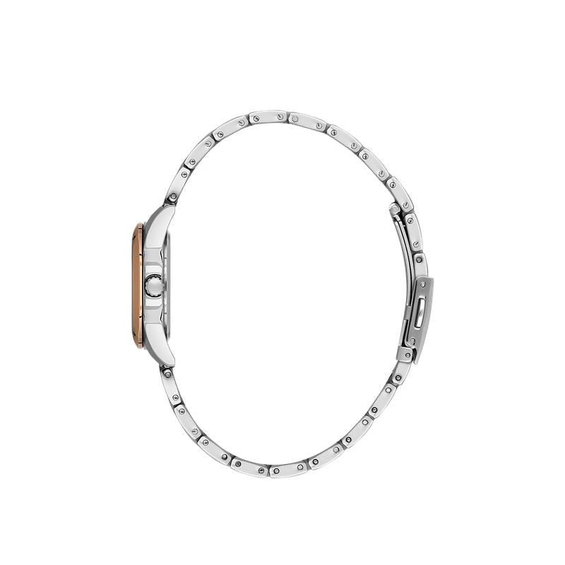 Daniel Klein Womenâs Silver & Rose Gold Two-Tone Watch