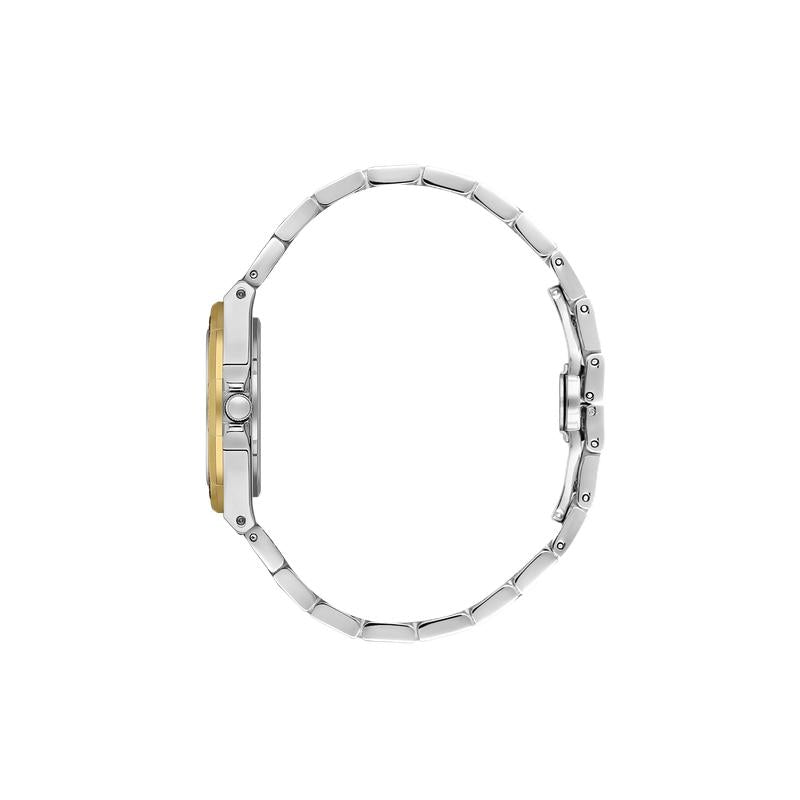 Daniel Klein Women’s Two-Tone Crystal-Set Bracelet Watch
