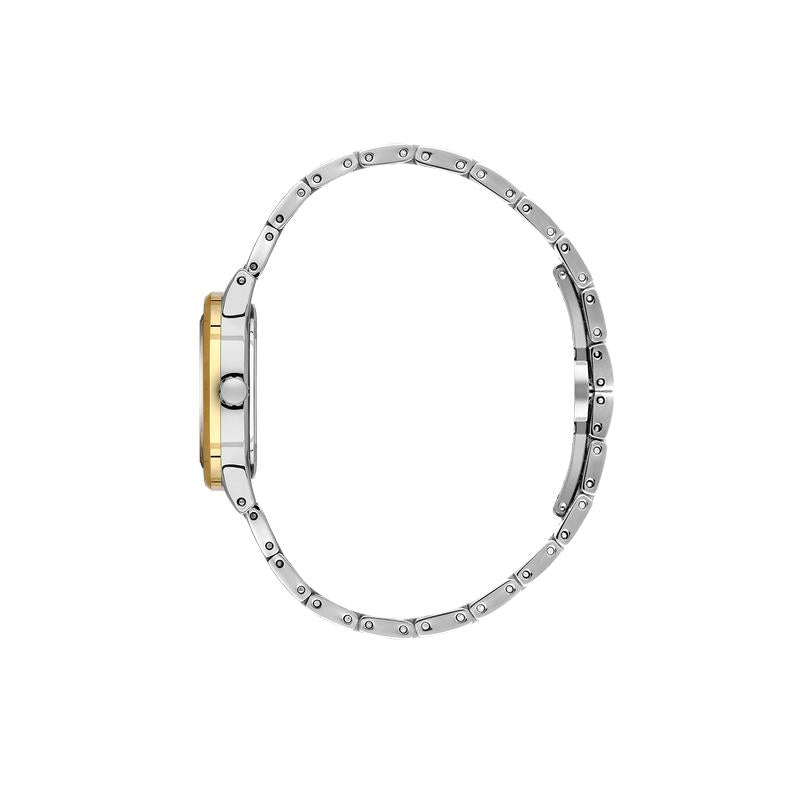Daniel Klein Women’s Two-Tone Silver & Gold Watch with Cushion Case
