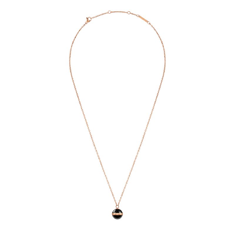 Daniel Wellington Aspiration Necklace Rose Gold Black