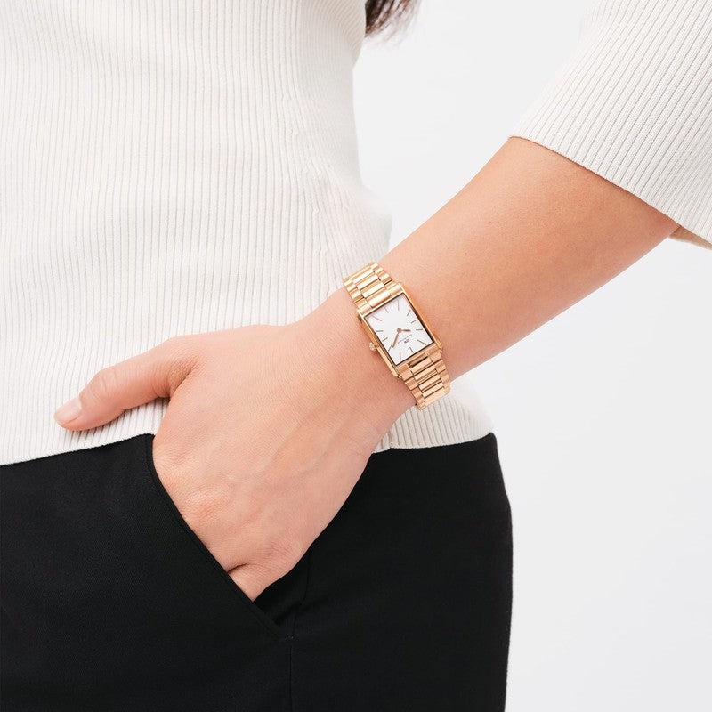 Daniel Wellington Bound 3-Link Rose Gold Watch 32x22mm