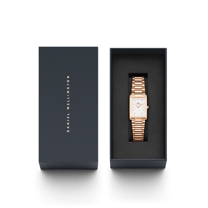 Daniel Wellington Bound 3-Link Rose Gold Watch 32x22mm