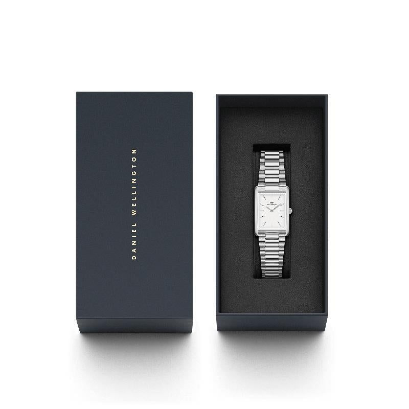 Daniel Wellington Bound 3‑Link Silver Minimalist Elegant Watch