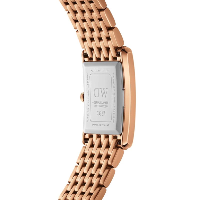 Daniel Wellington Bound 9-Link Emerald Sunray Rose Gold Watch