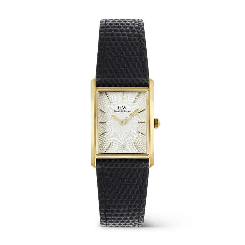 Daniel Wellington Bound Black Crocodile Guilloché Gold Watch