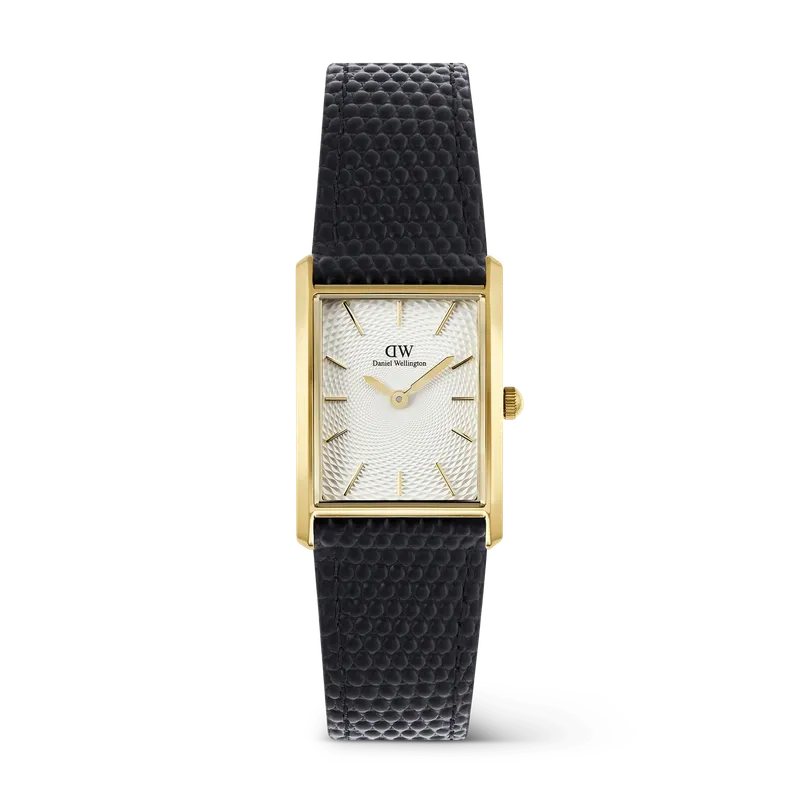 Daniel Wellington Bound Black Crocodile Guilloché Gold Watch
