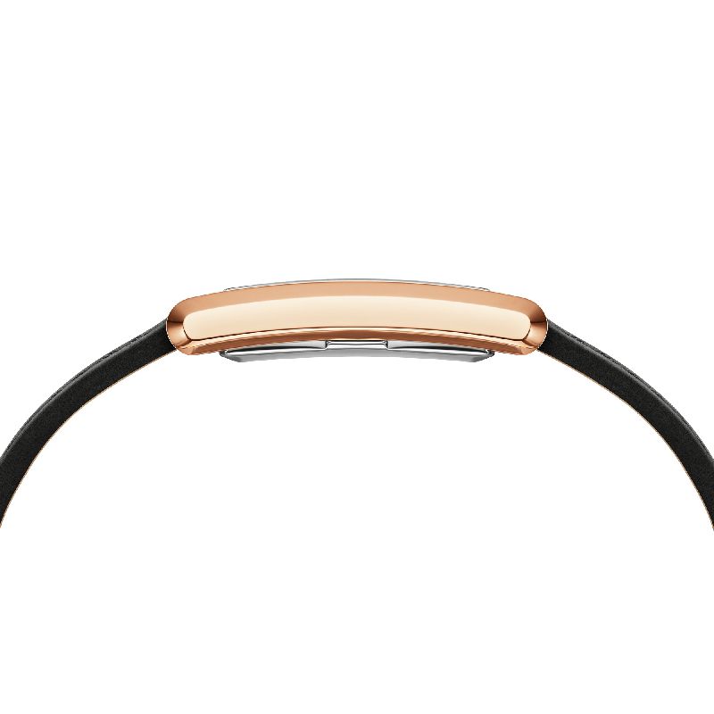 Daniel Wellington Bound Black Crocodile Rose Gold Watch 35x24mm