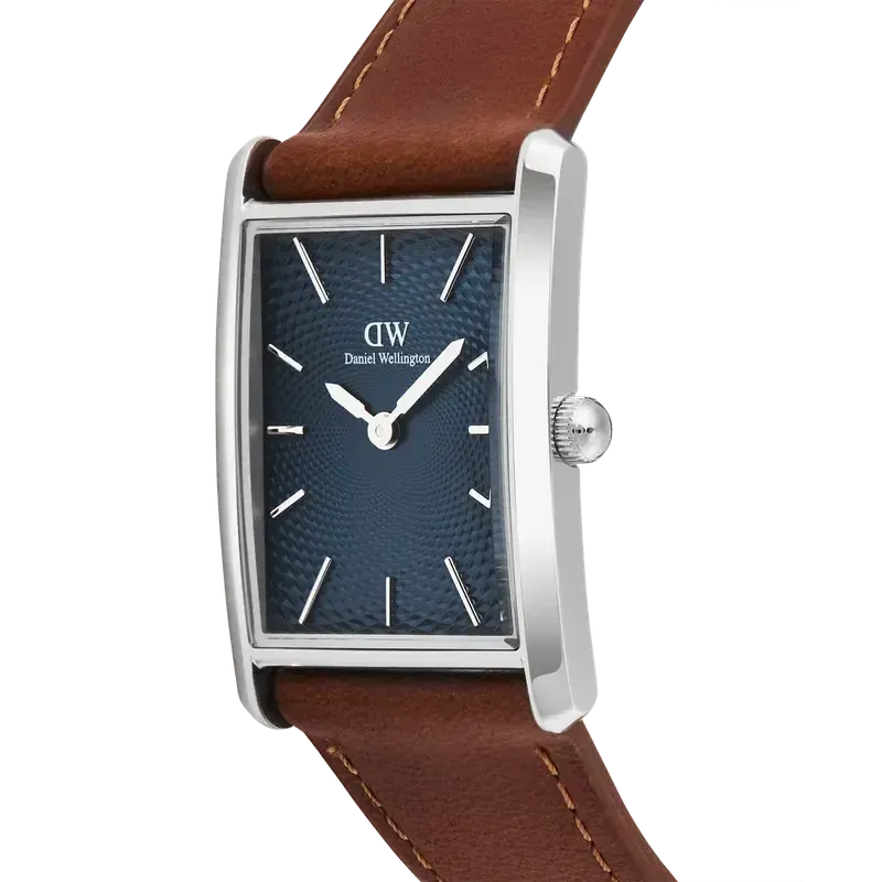 Daniel Wellington Bound Light Brown Arctic Guilloché Silver Watch