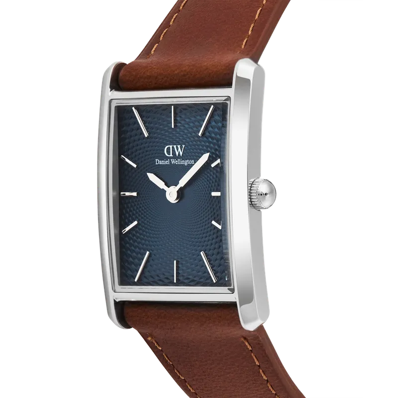 Daniel Wellington Bound Light Brown Arctic Guilloché Silver Watch