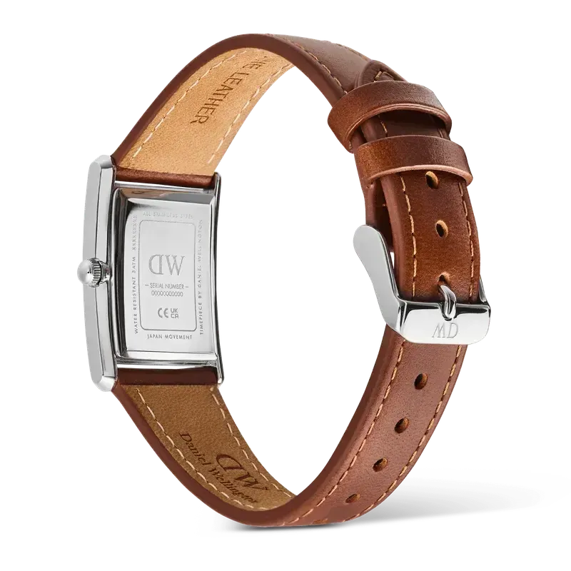 Daniel Wellington Bound Light Brown Arctic Guilloché Silver Watch