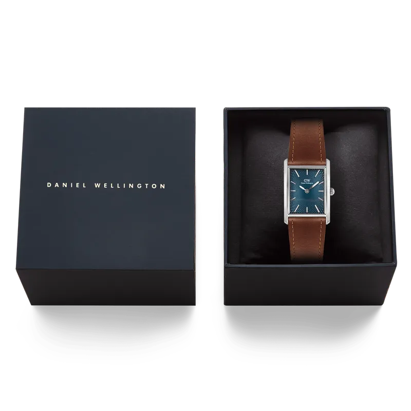 Daniel Wellington Bound Light Brown Arctic Guilloché Silver Watch