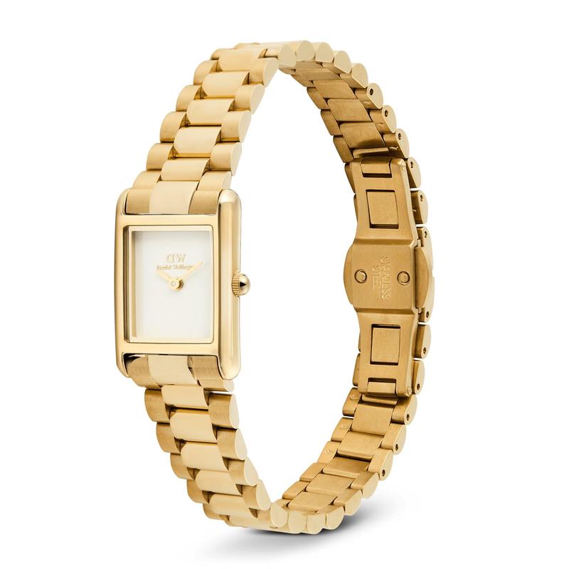 Daniel Wellington Bound Mini 3-Link Gold Watch
