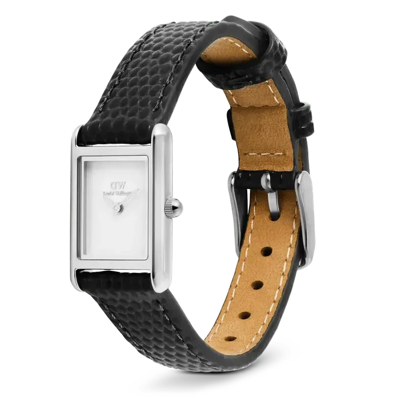 Daniel Wellington Bound Mini Black Lizard Silver Watch