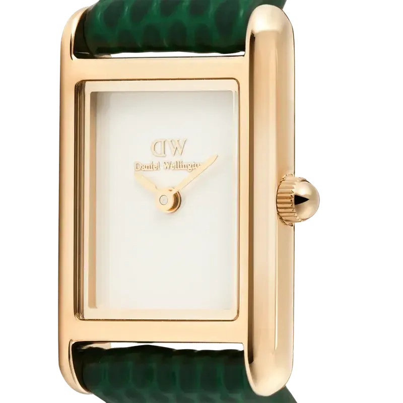Daniel Wellington Bound Mini Green Lizard Rose Gold Watch