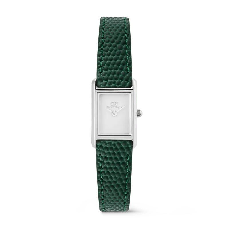 Daniel Wellington Bound Mini Green Lizard Silver Watch