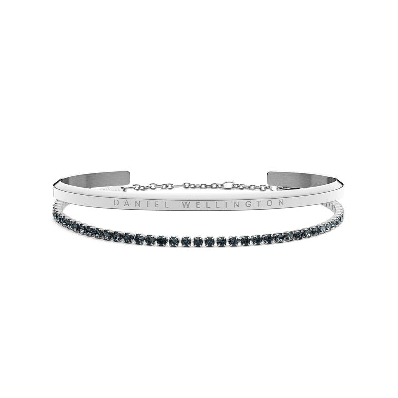 Daniel Wellington Bundle : Classic Bracelet Silver & Tennis Bracelet Nightfall Silver